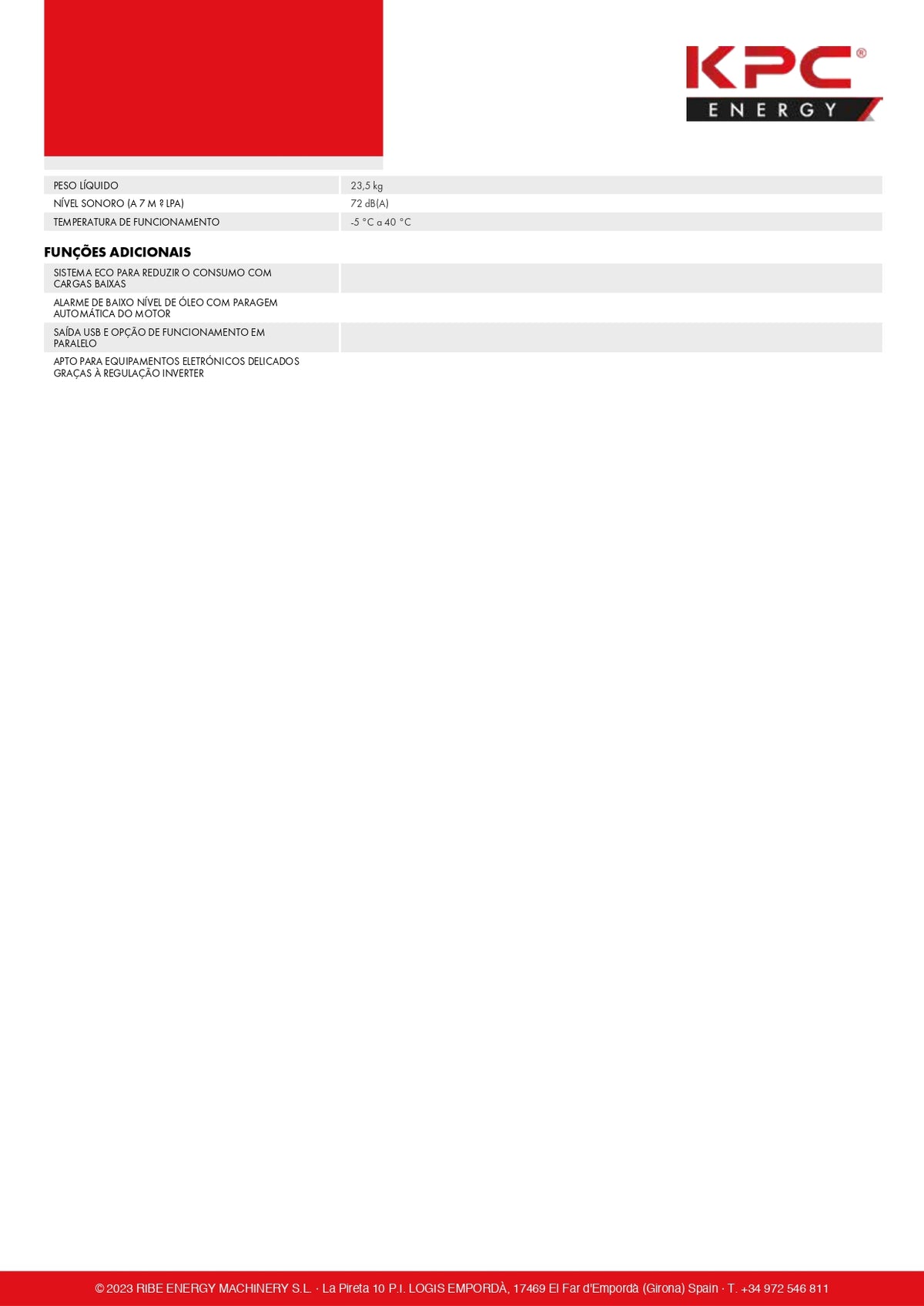 Gerador Inverter Ribe K3500IG – foto 4