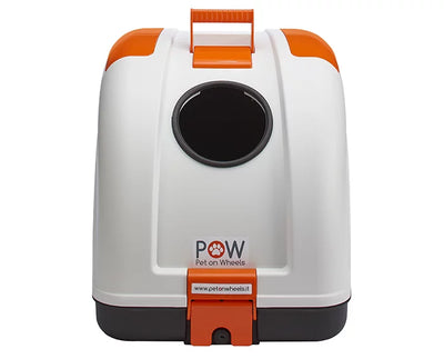 POW Pet On Wheels Base Preta / Topo Branco / Pegas Laranjas